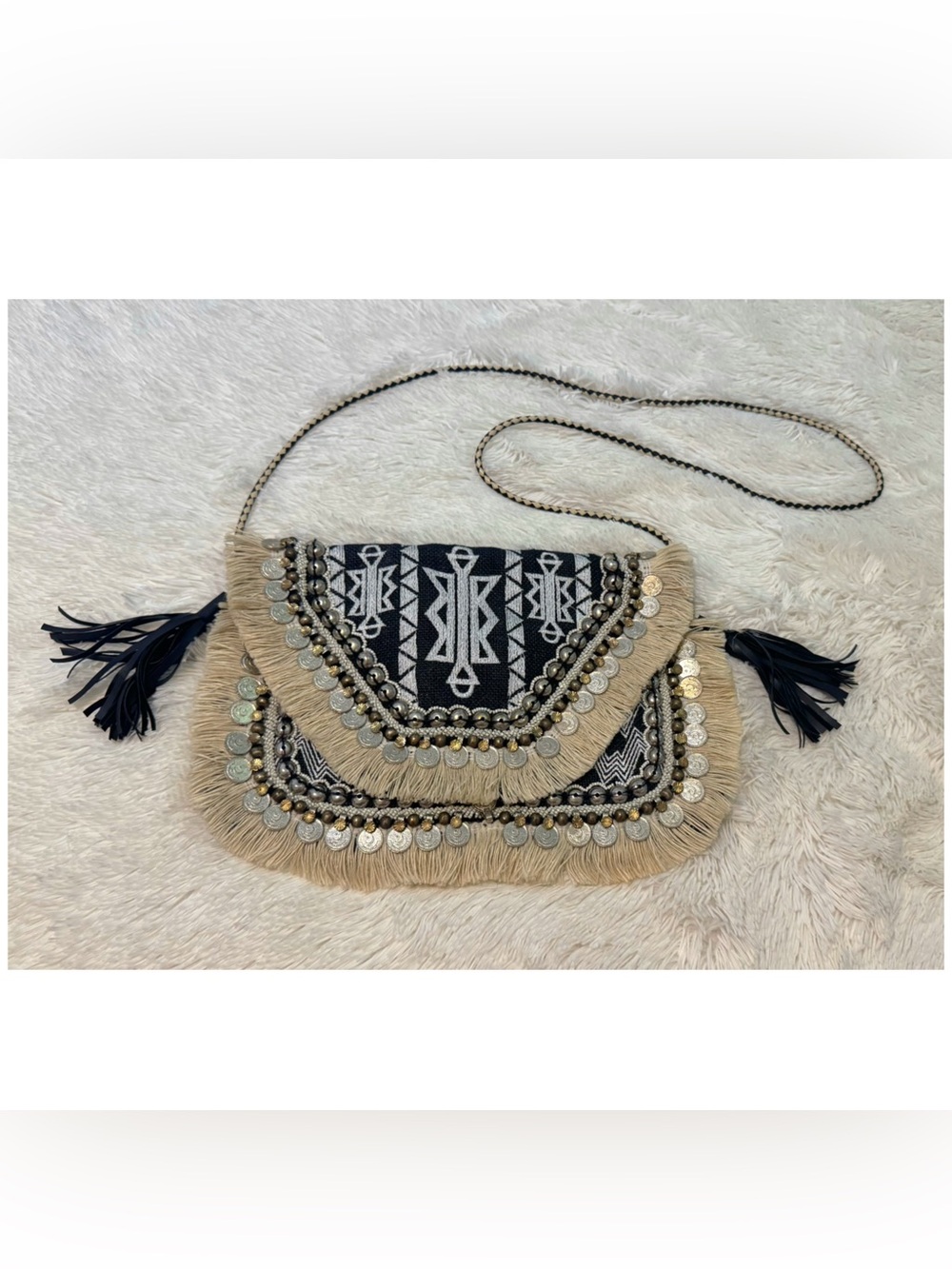 Shashi Leela Clutch in Monochrome